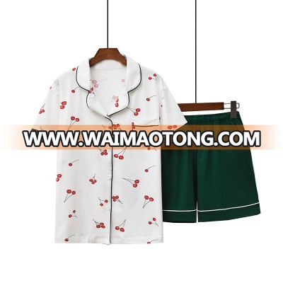 Summer Cotton Nightwear Pajamas Women Set