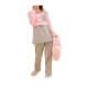 Pink Maternity Nursing Cotton Long Sleeve Pajamas Loungewear Dress