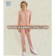 Spring Cotton Womens Sleepwear  With Bear EMB Ladies Long SLeeve Pajama Set