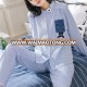 2017 New Design Women Long Sleeved Cotton 100% Striped pajamas Sets